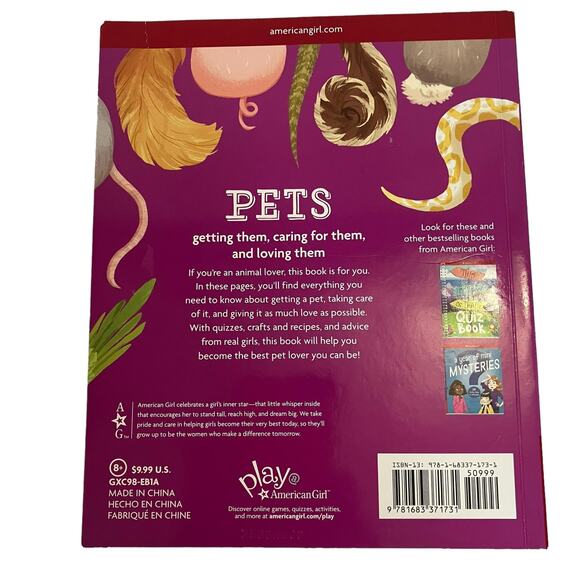 American Girl Pets: Getting them, caring for them, and loving them Children Book - Picture 4 of 4